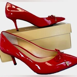 Like New Michael Michael Kors Red Patent Pump! Beautiful